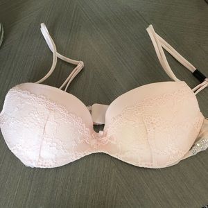 Victoria’s Secret lightly padded demi bra pink
